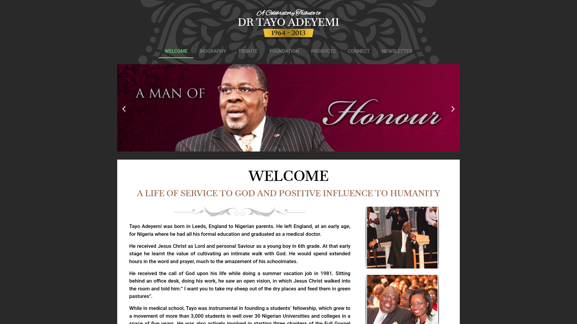 Website screenshot