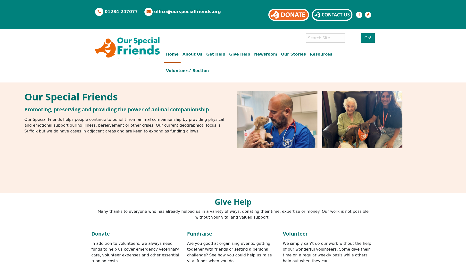 Website screenshot