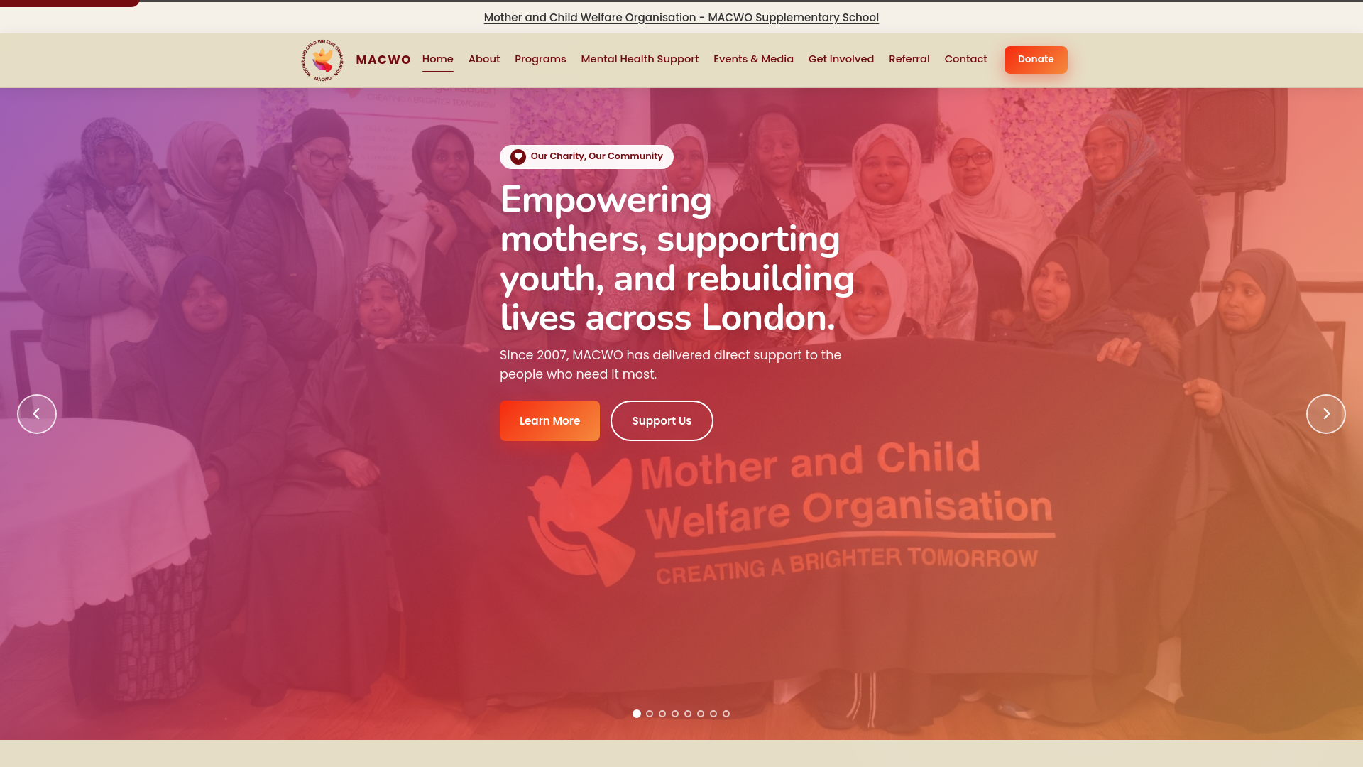 Website screenshot