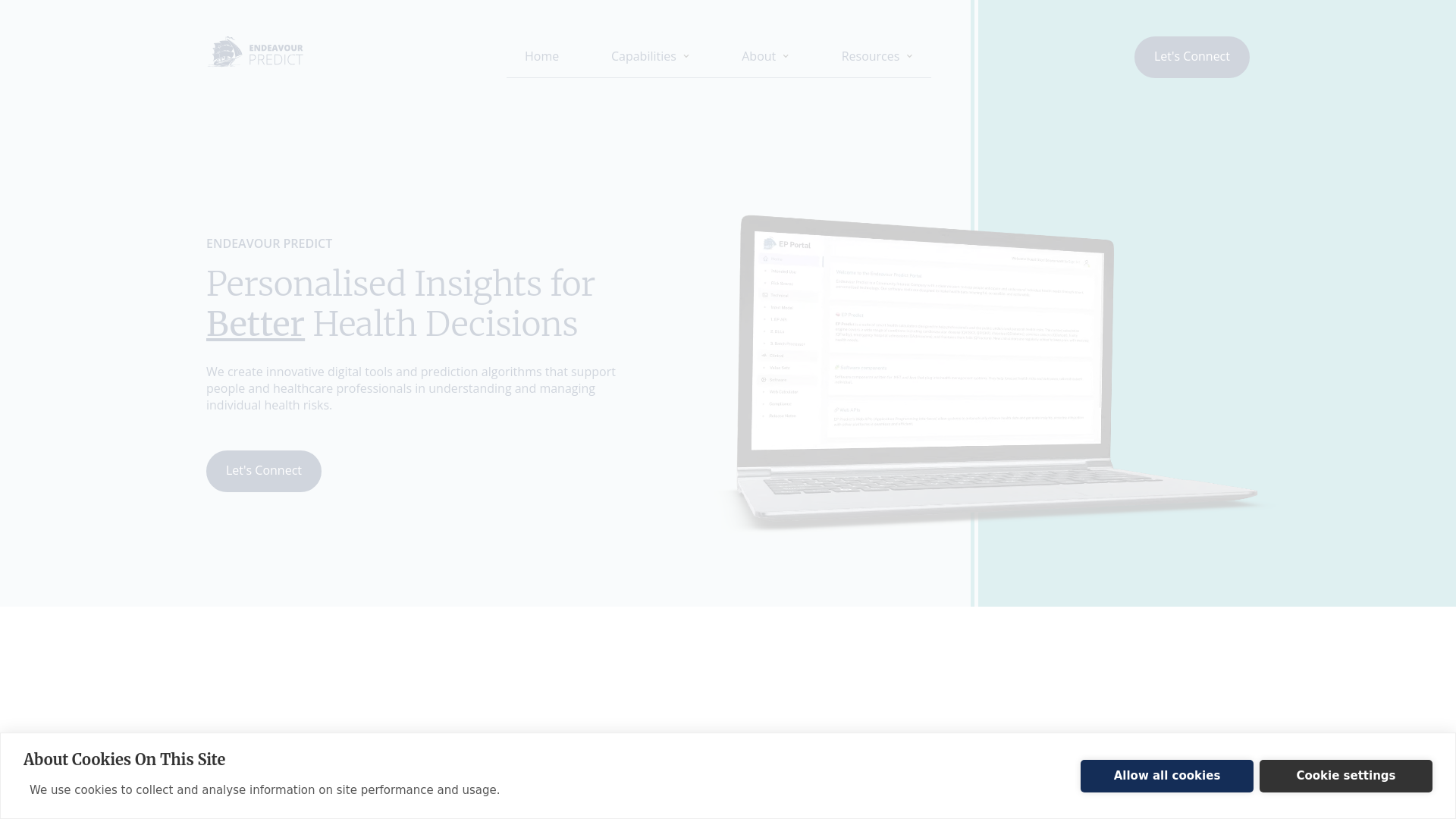 Website screenshot