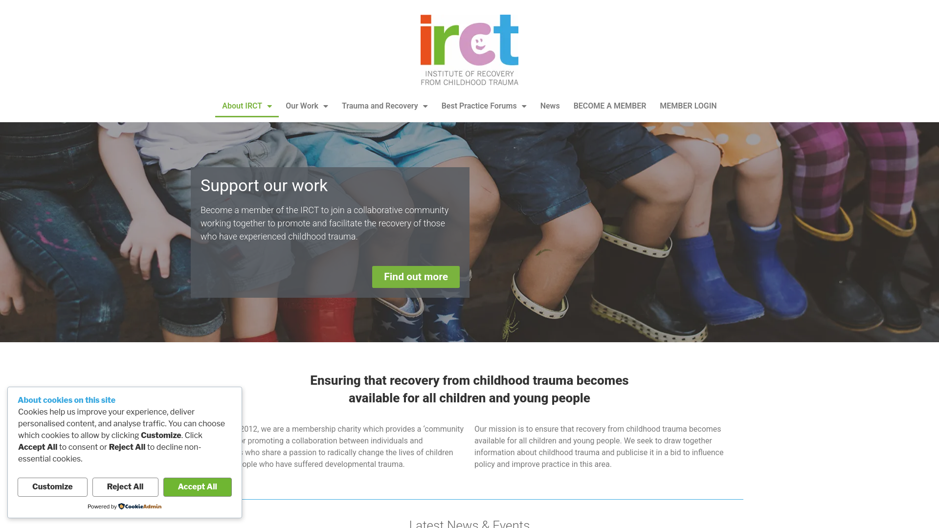 Website screenshot