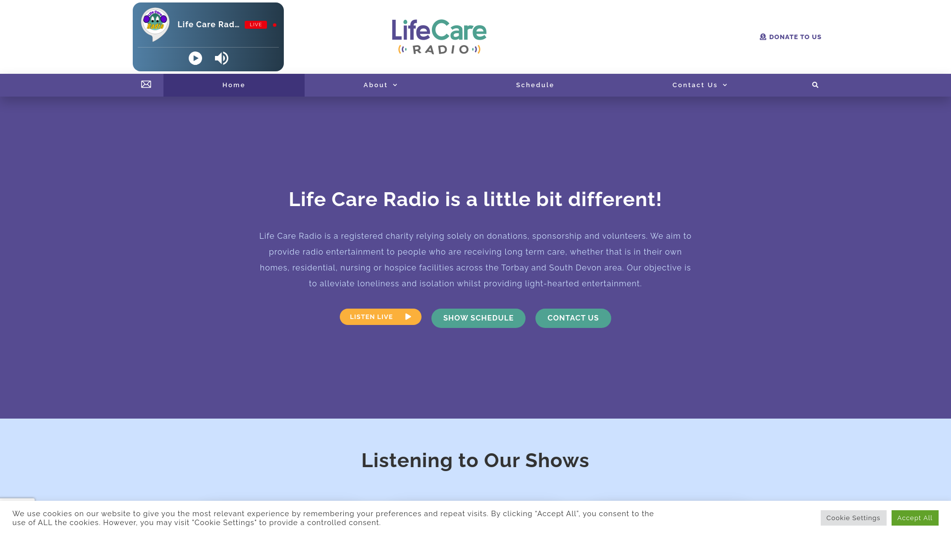 Website screenshot