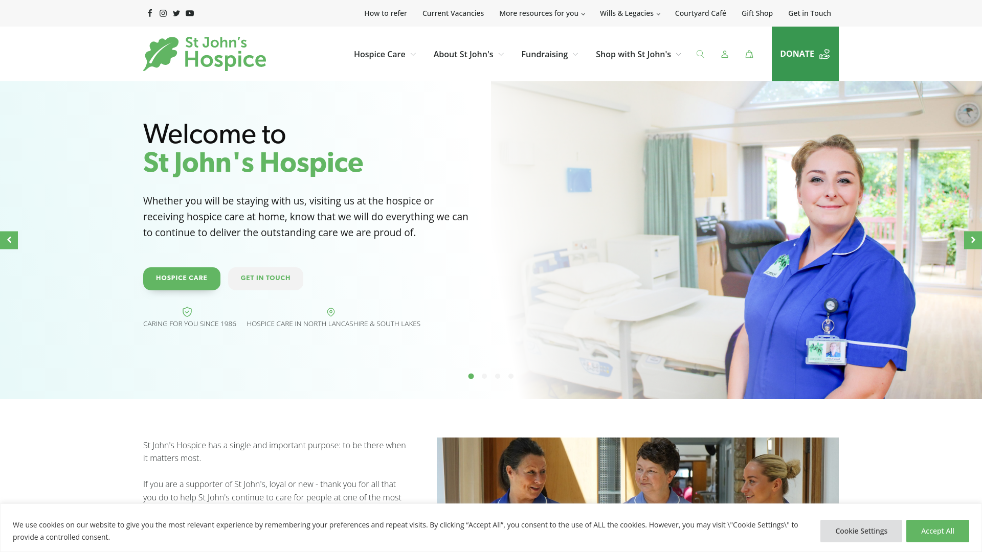 Website screenshot