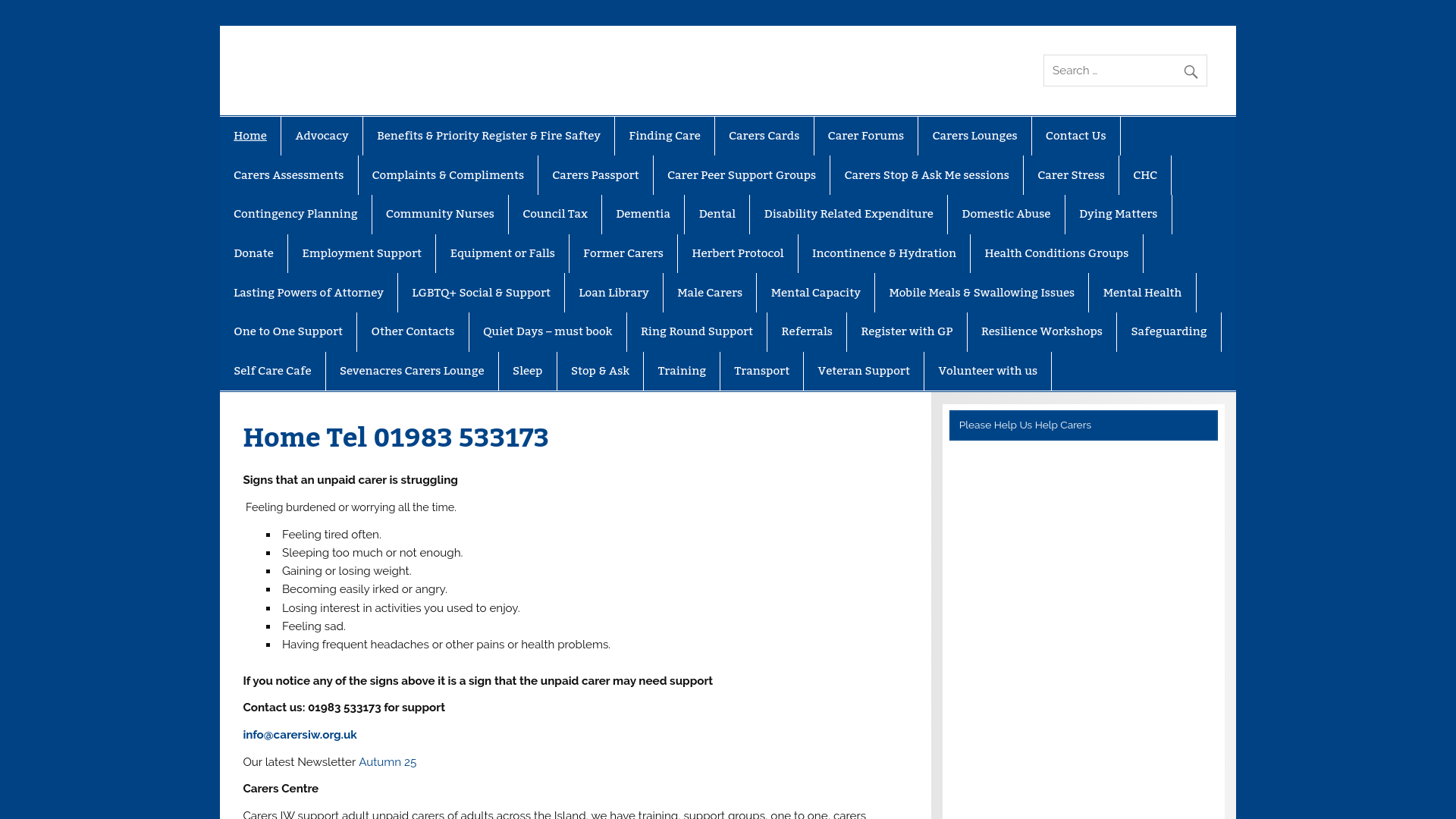 Website screenshot