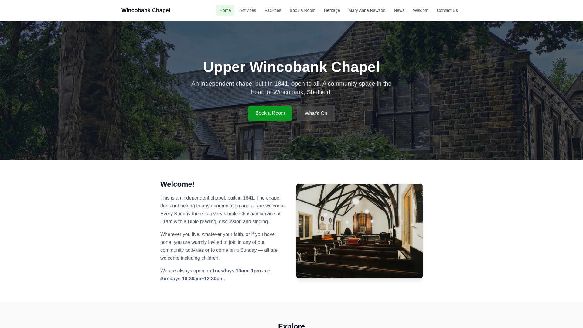 Website screenshot