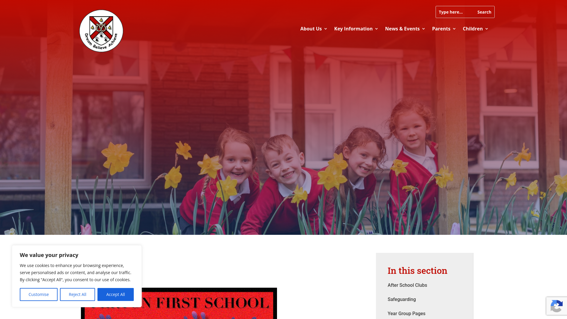 Website screenshot