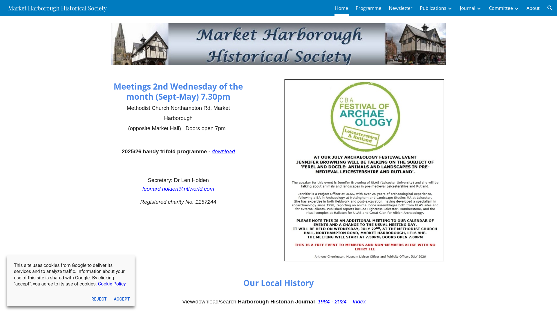 Website screenshot