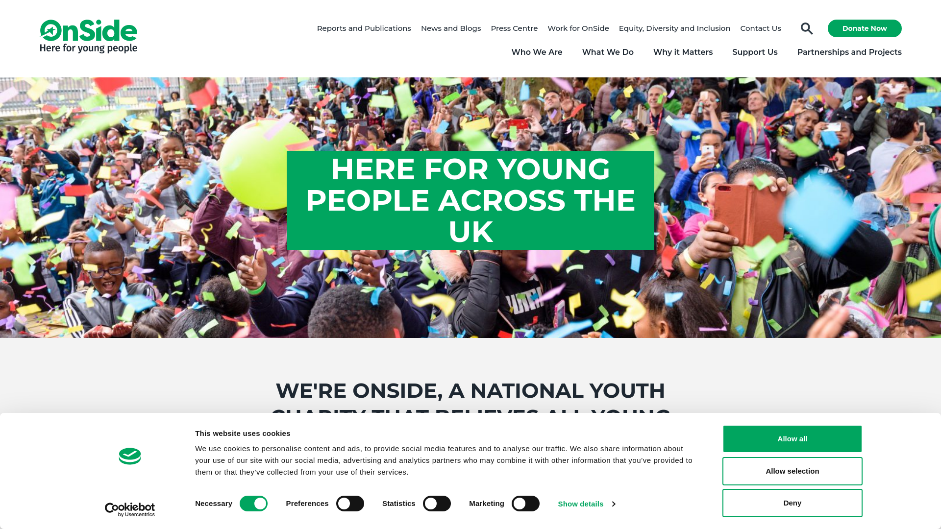 Website screenshot