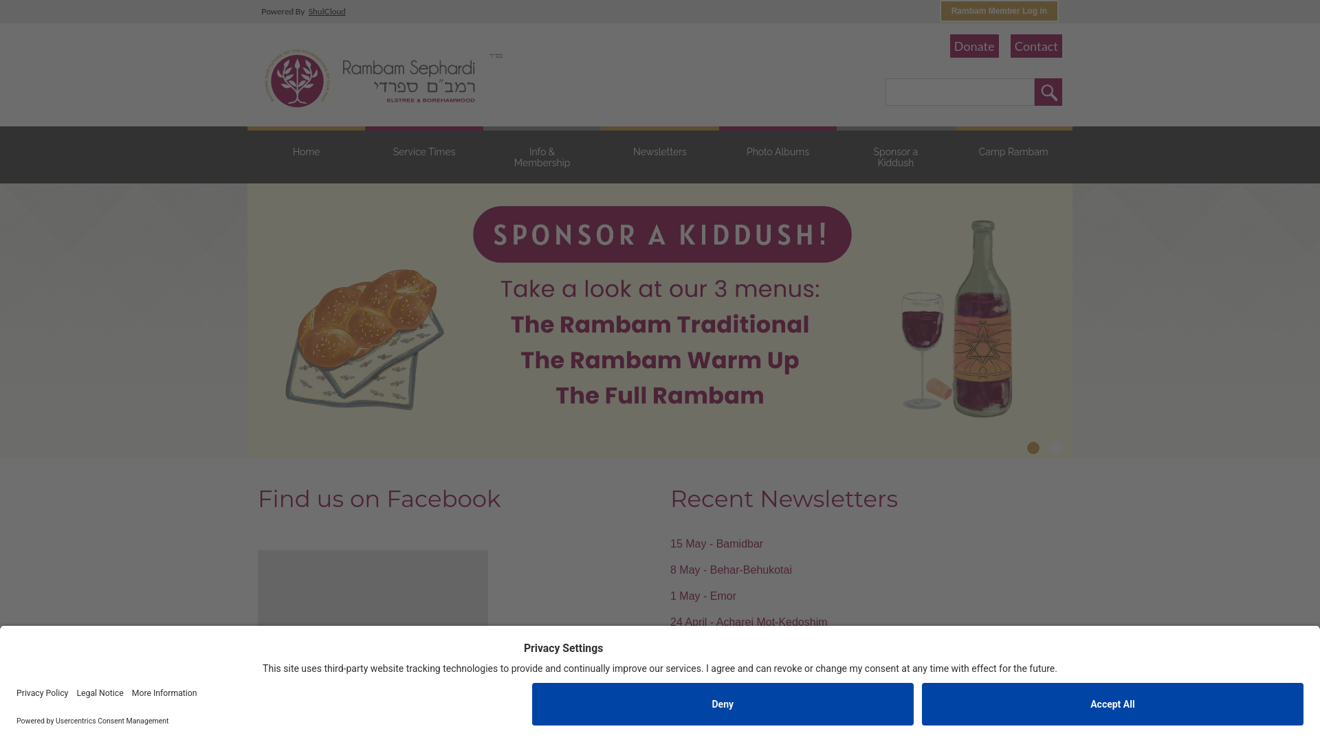 Website screenshot