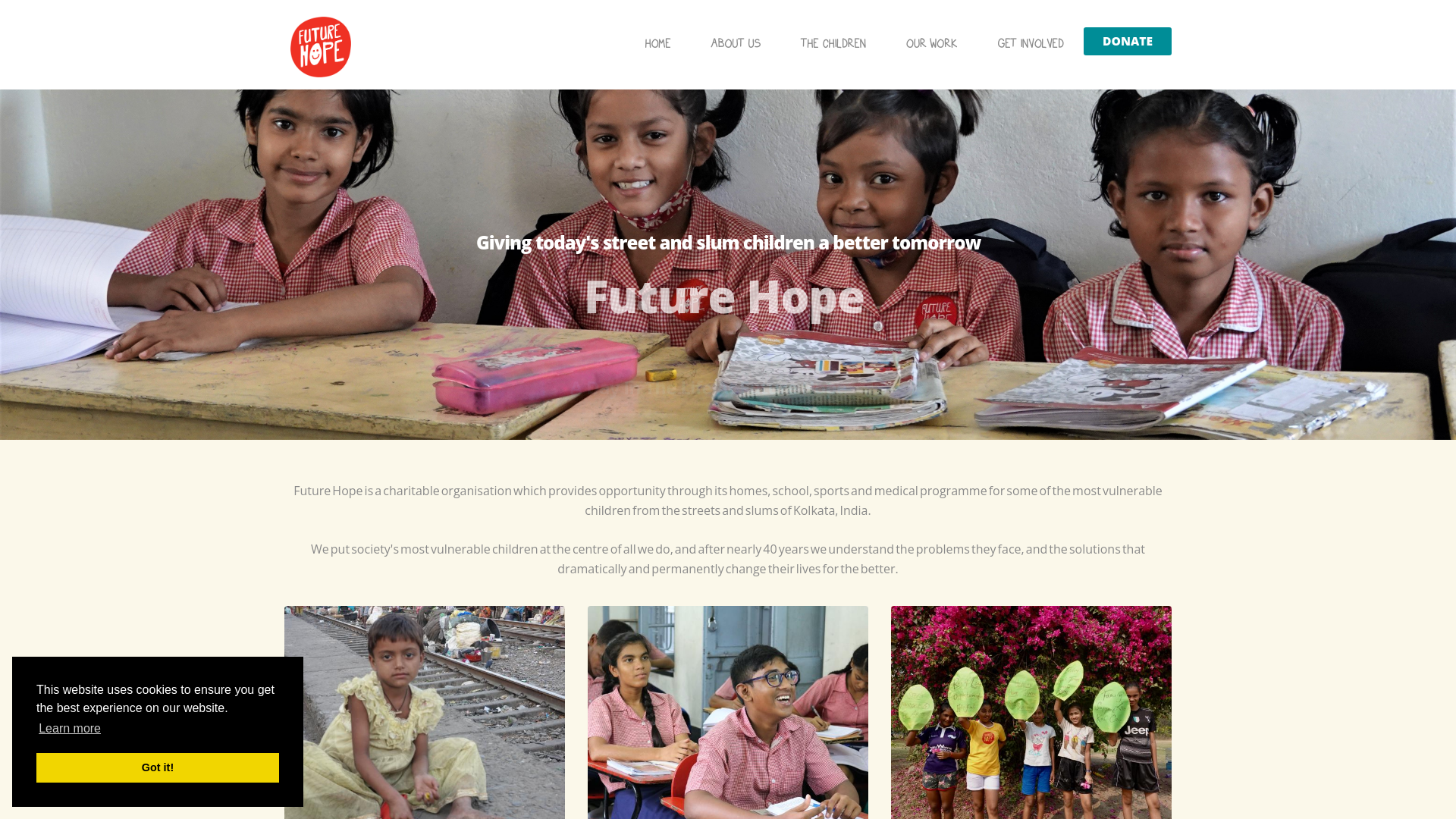 Website screenshot