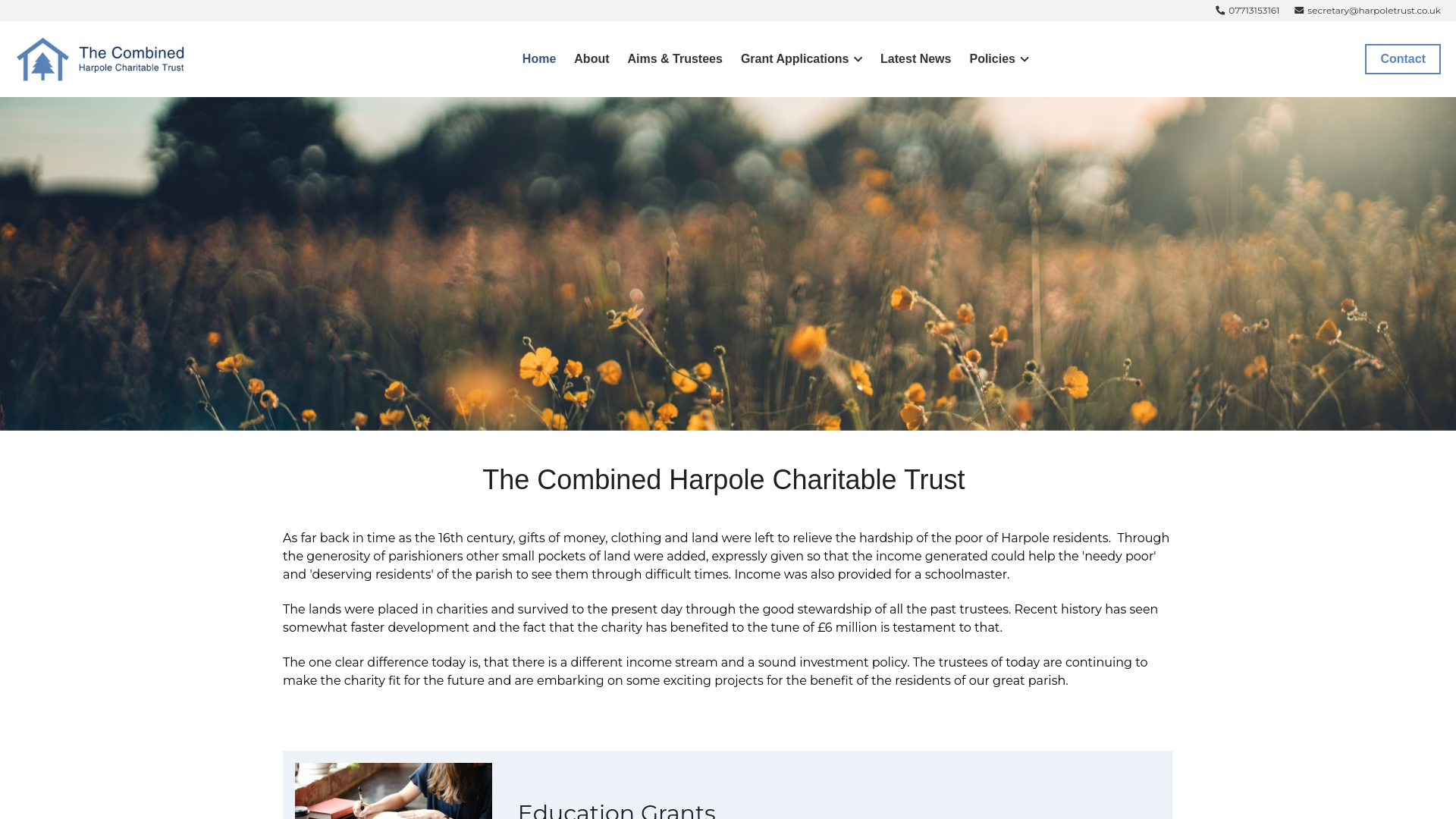Website screenshot