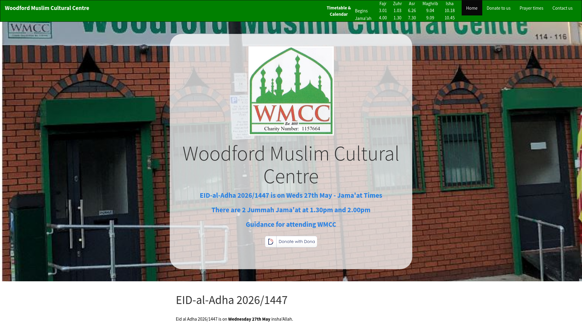 Website screenshot