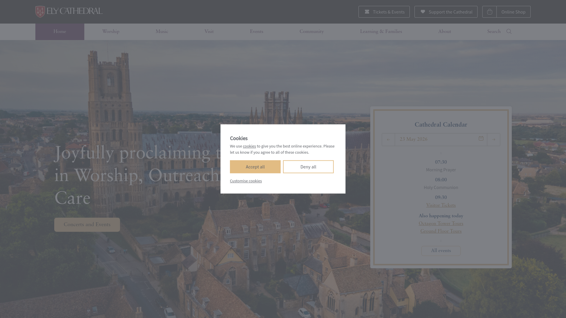 Website screenshot