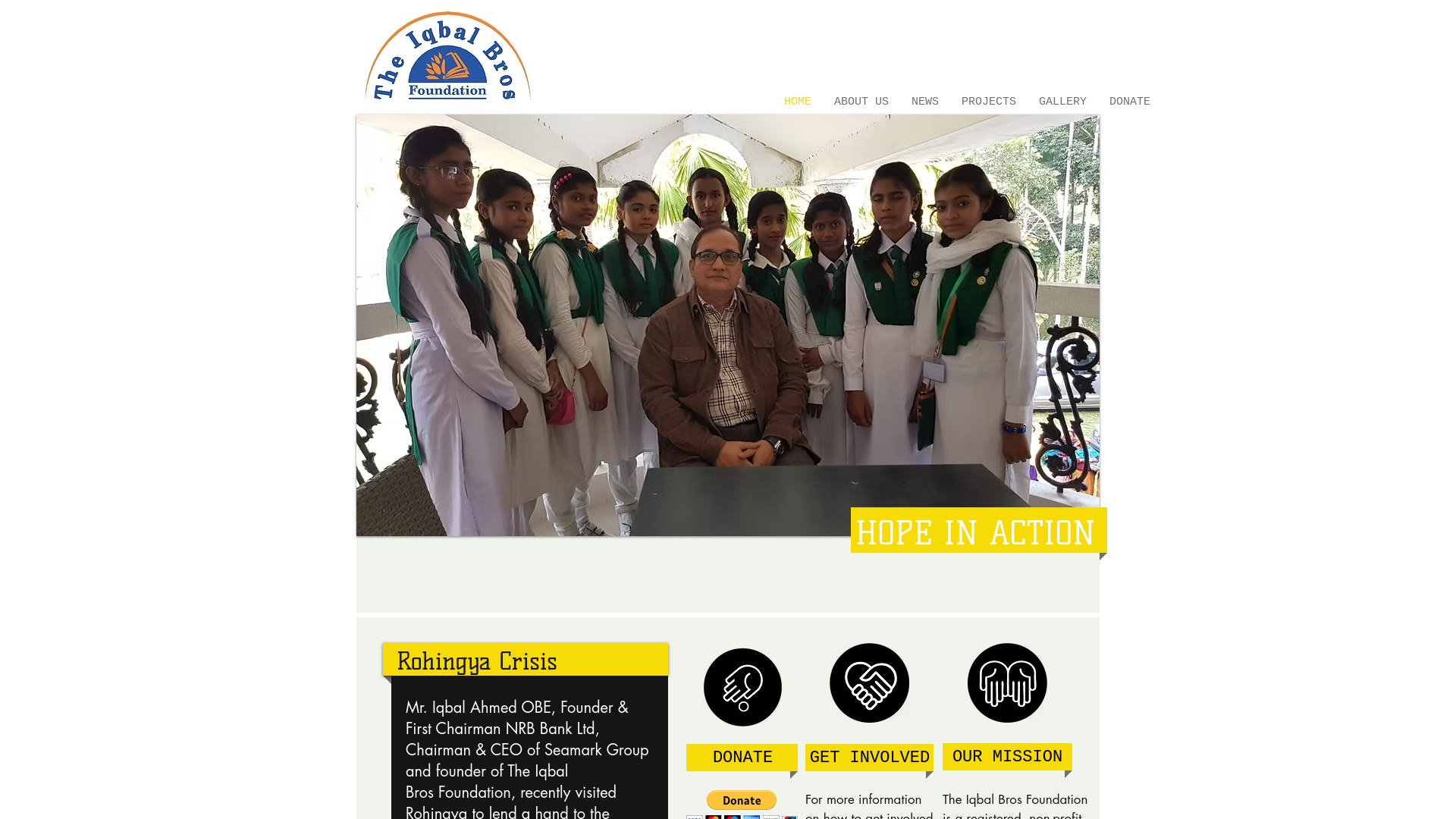 Website screenshot