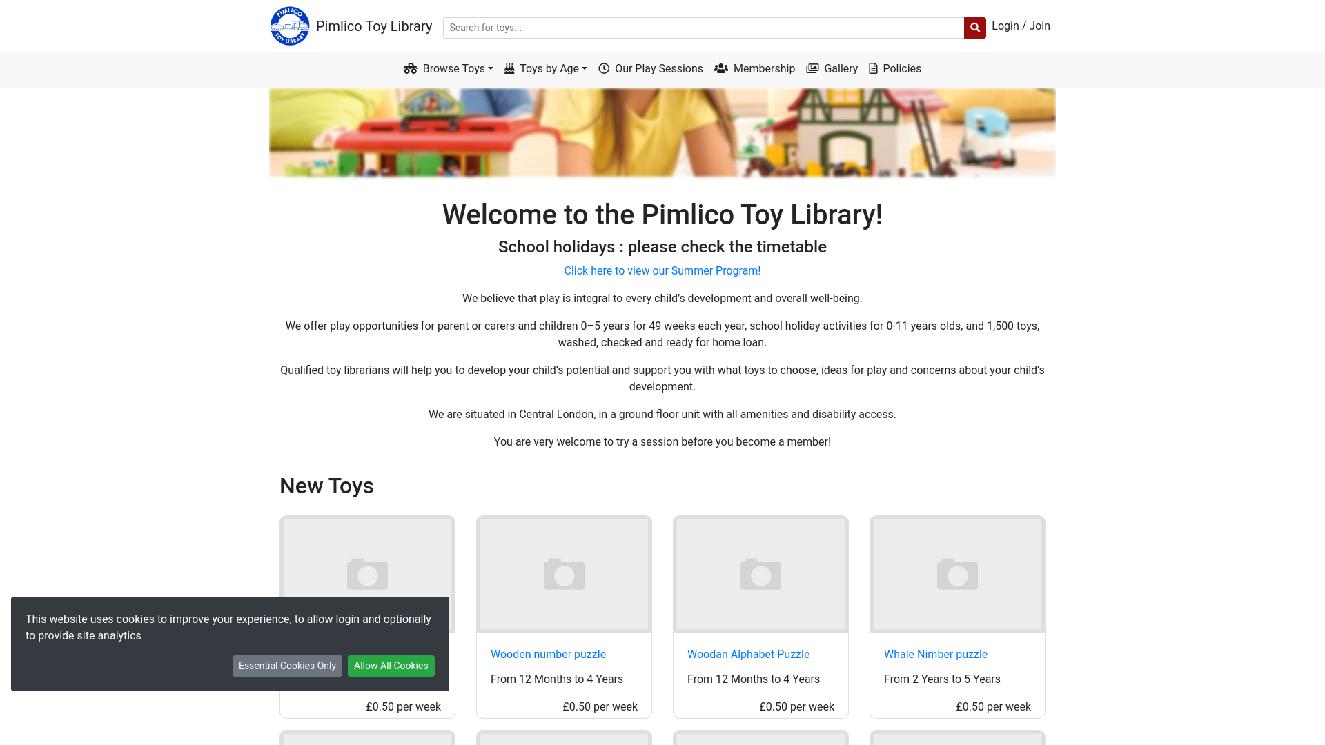 Website screenshot