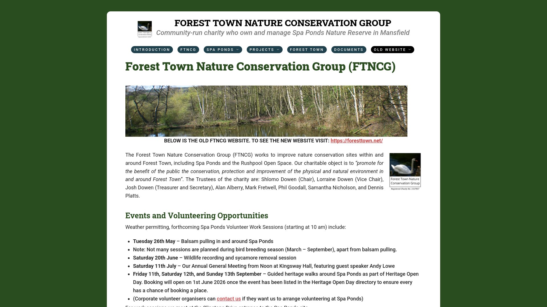 Website screenshot