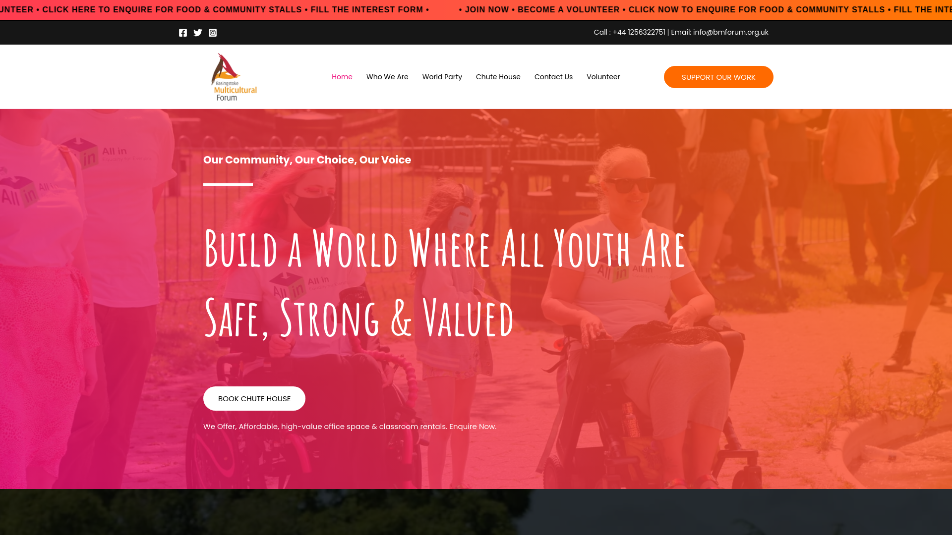 Website screenshot