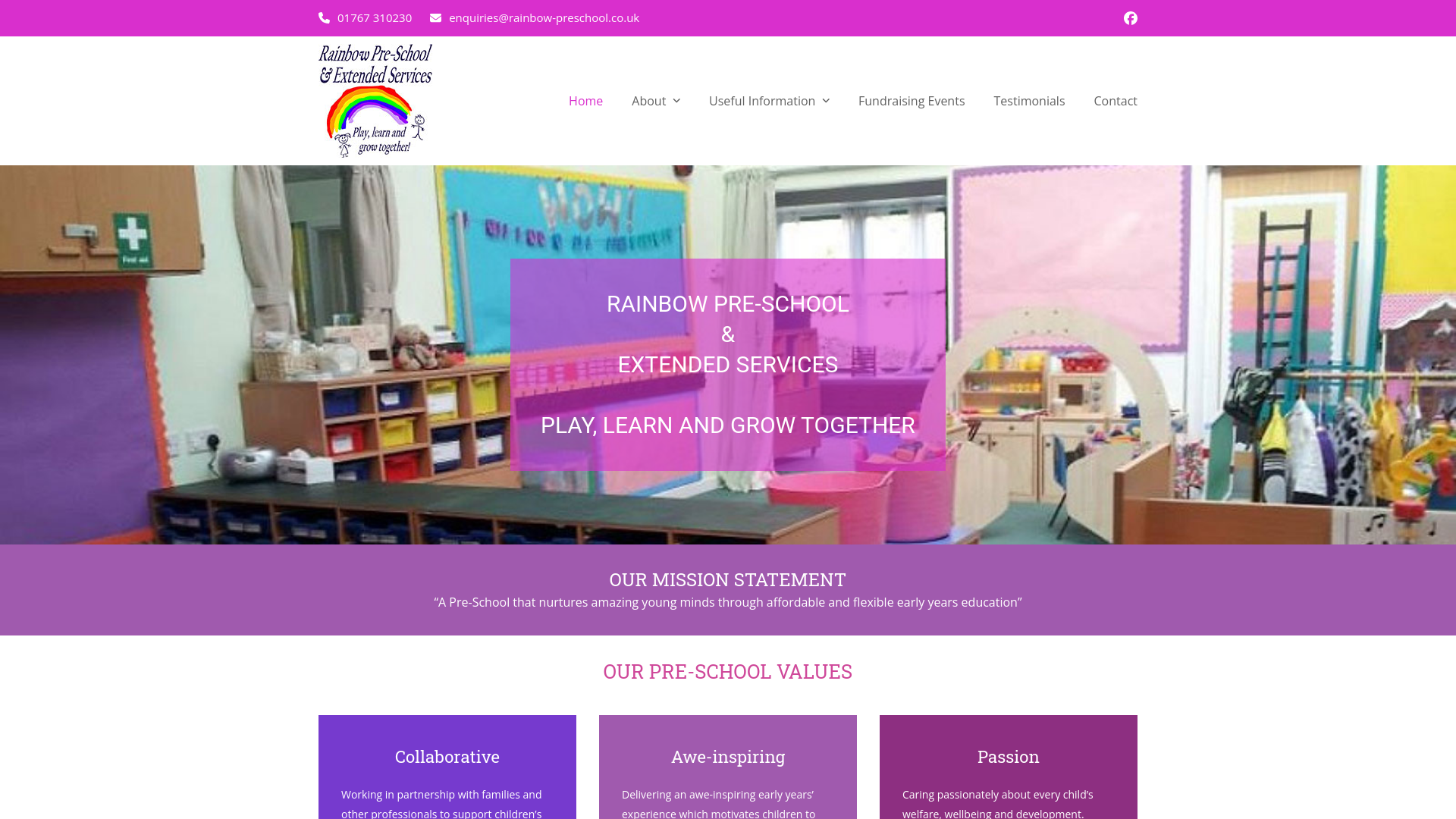 Website screenshot