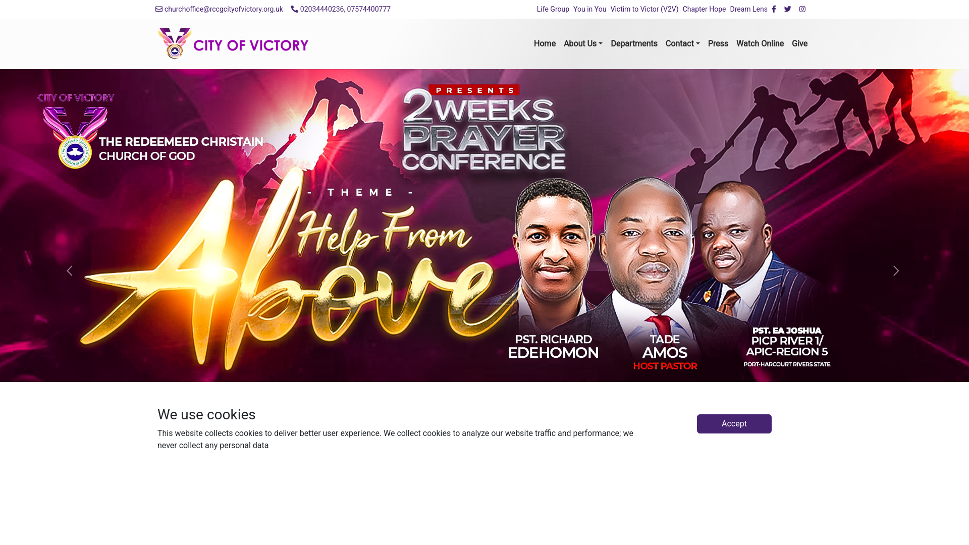 Website screenshot
