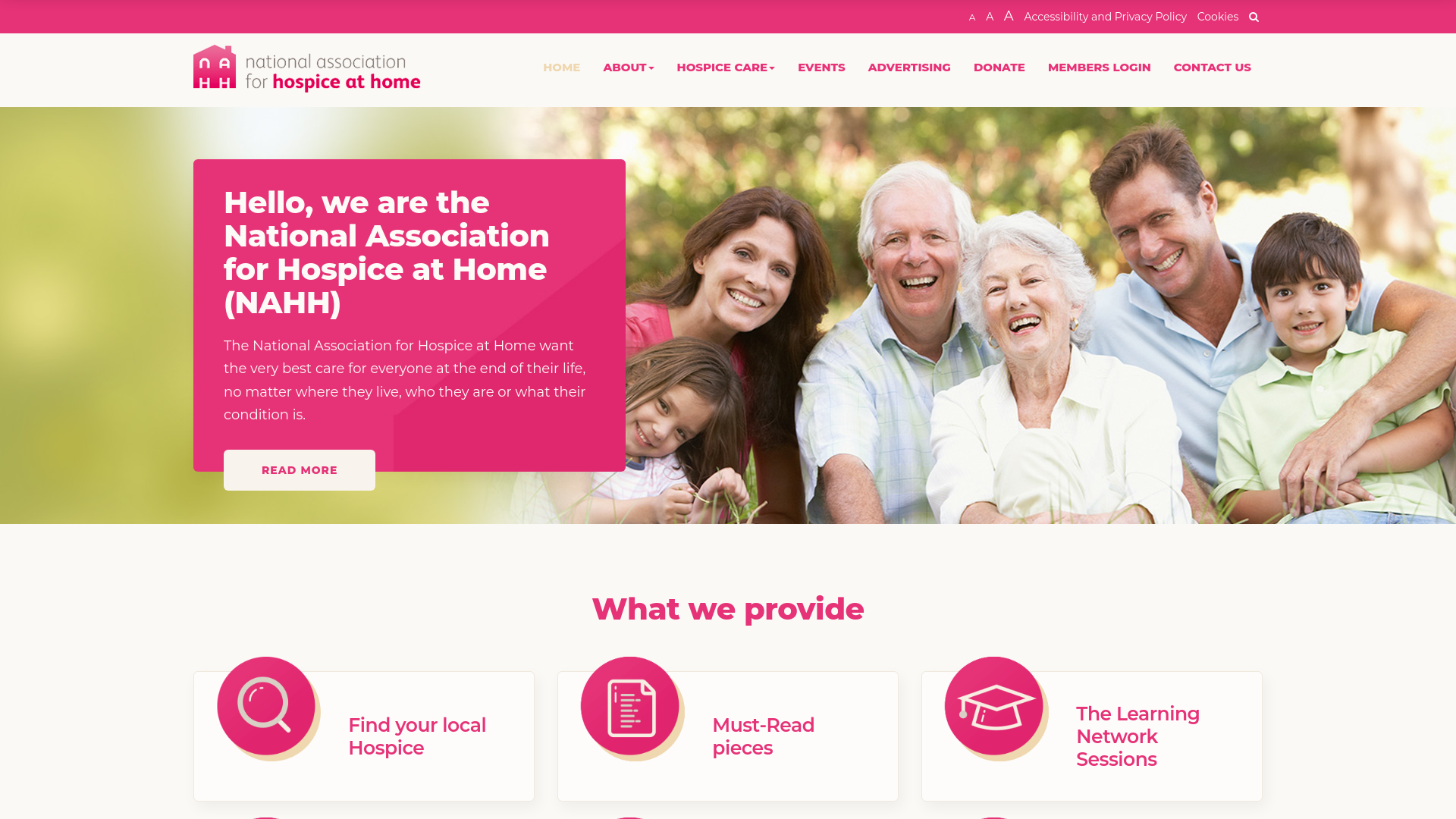 Website screenshot