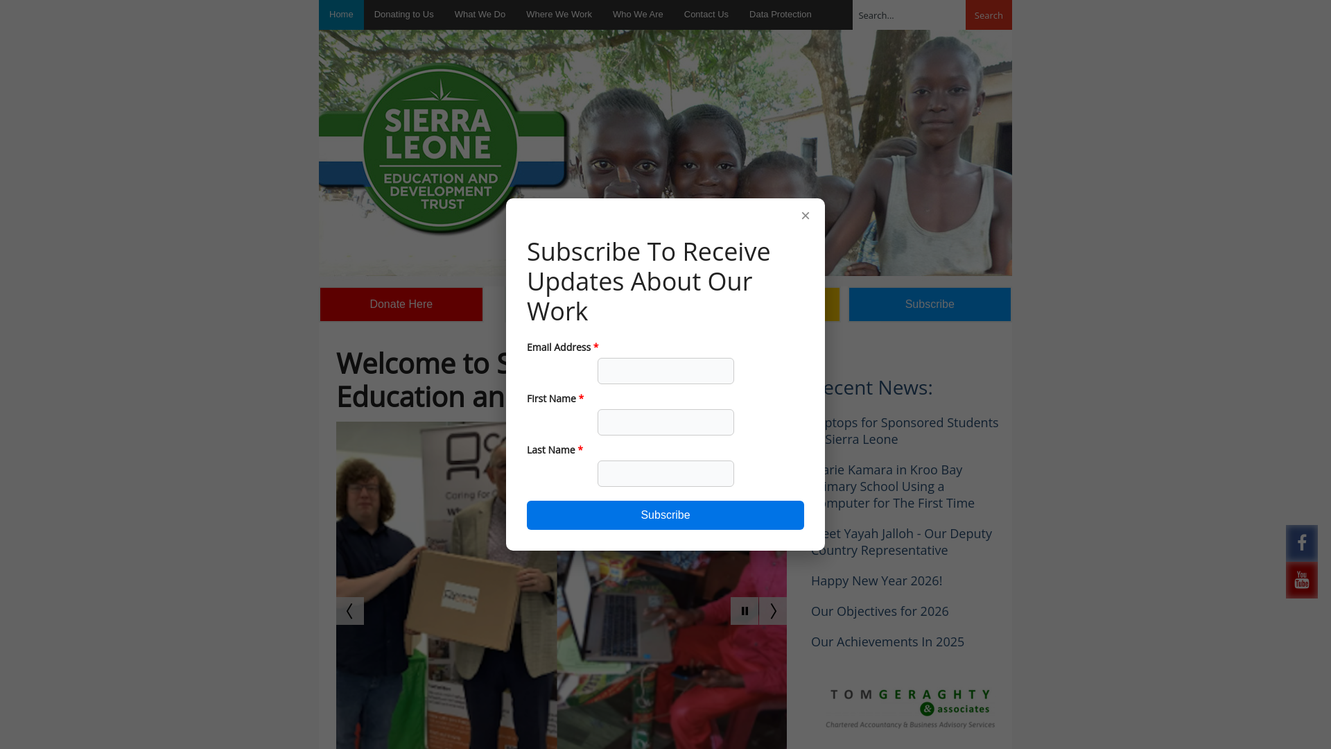Website screenshot