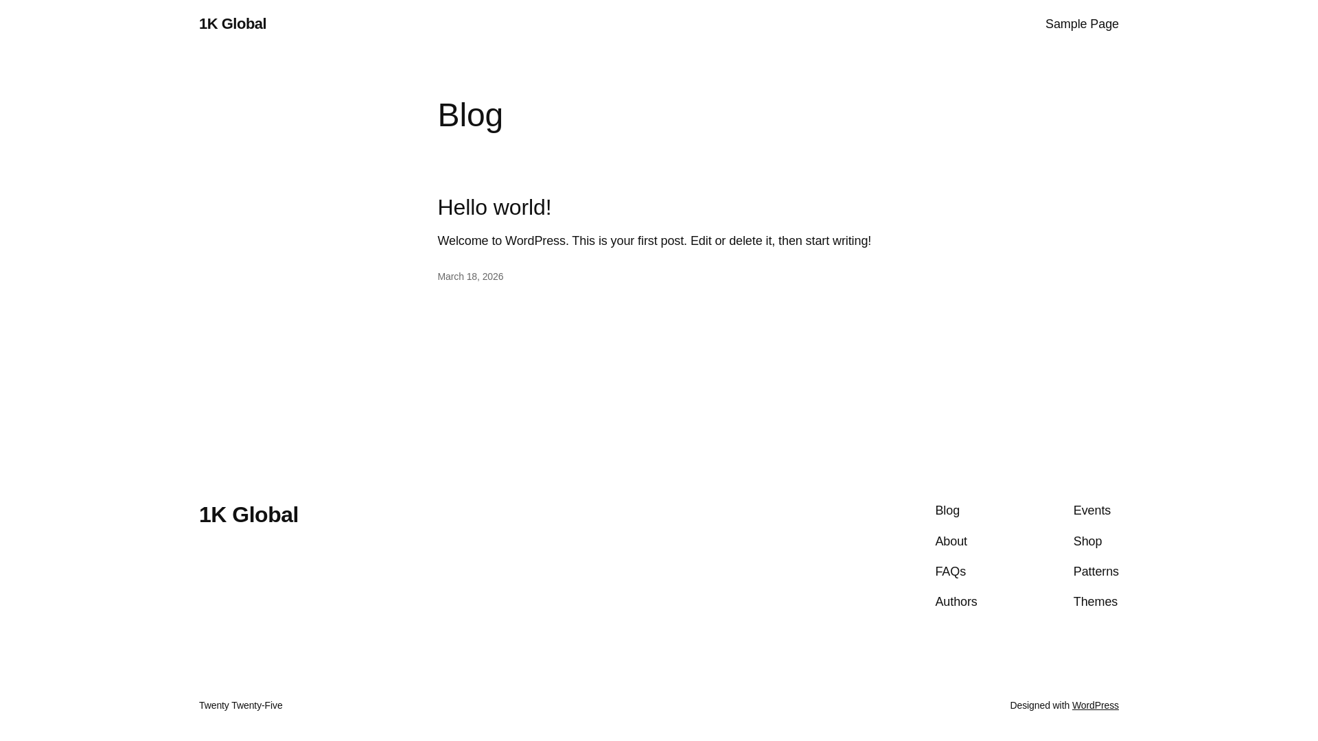 Website screenshot