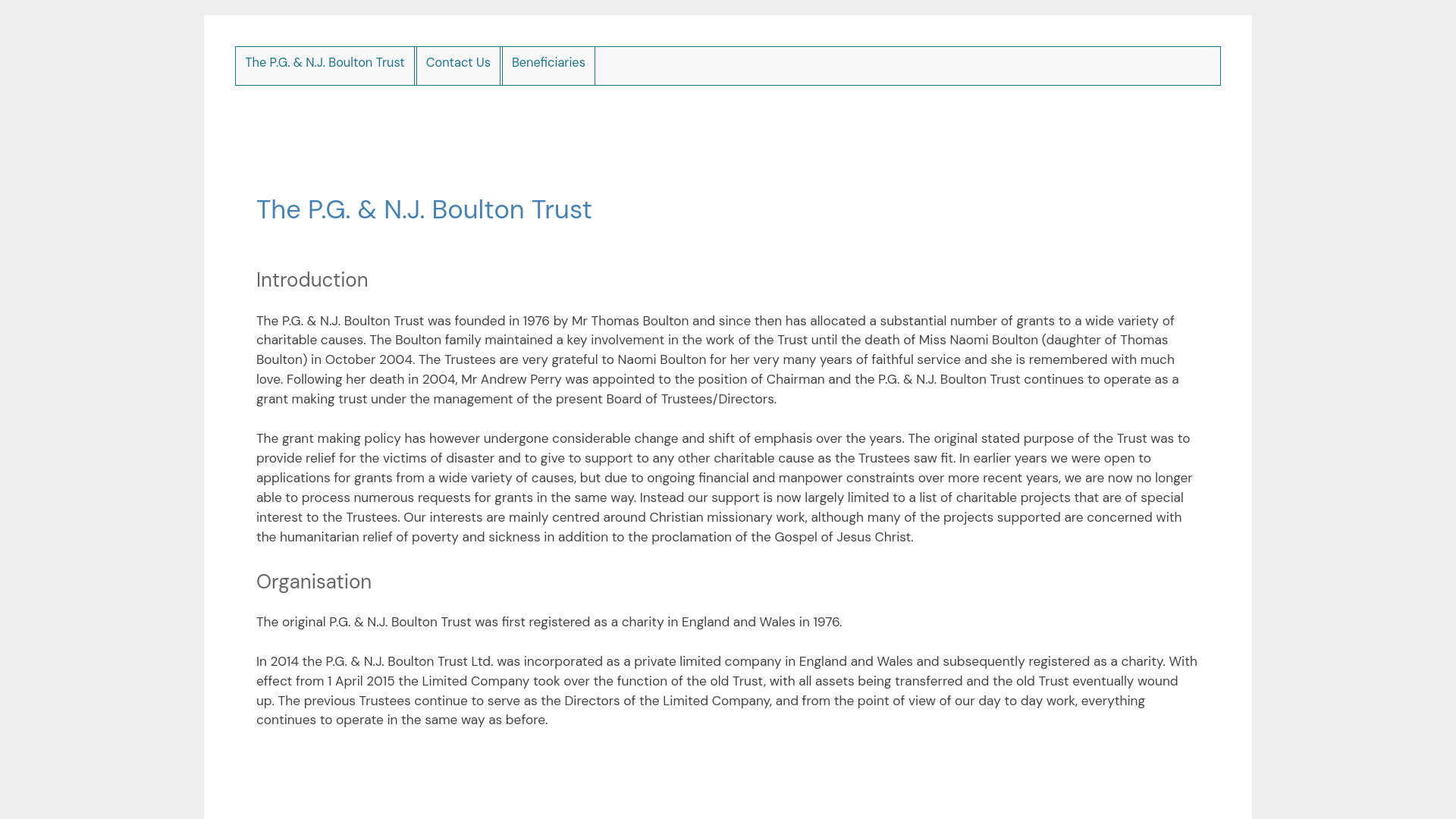 Website screenshot