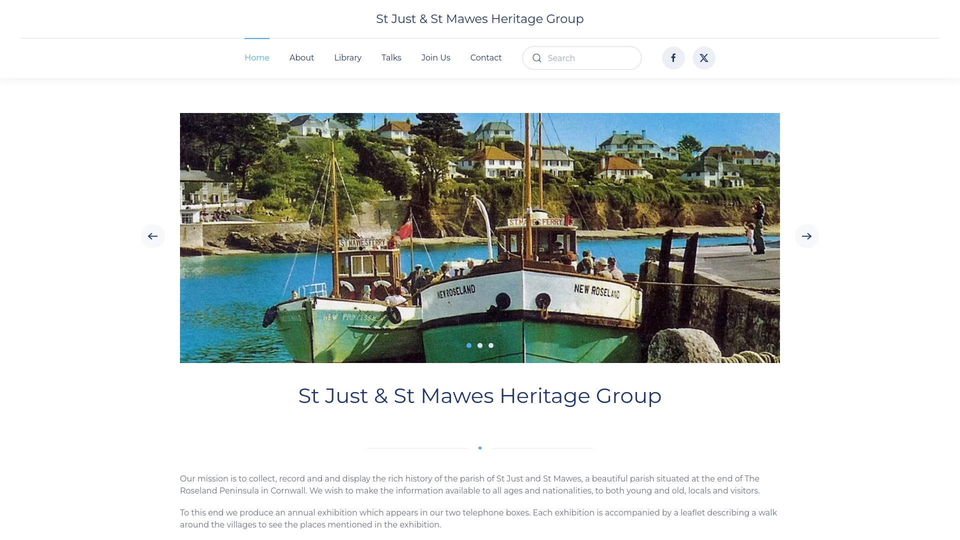 Website screenshot