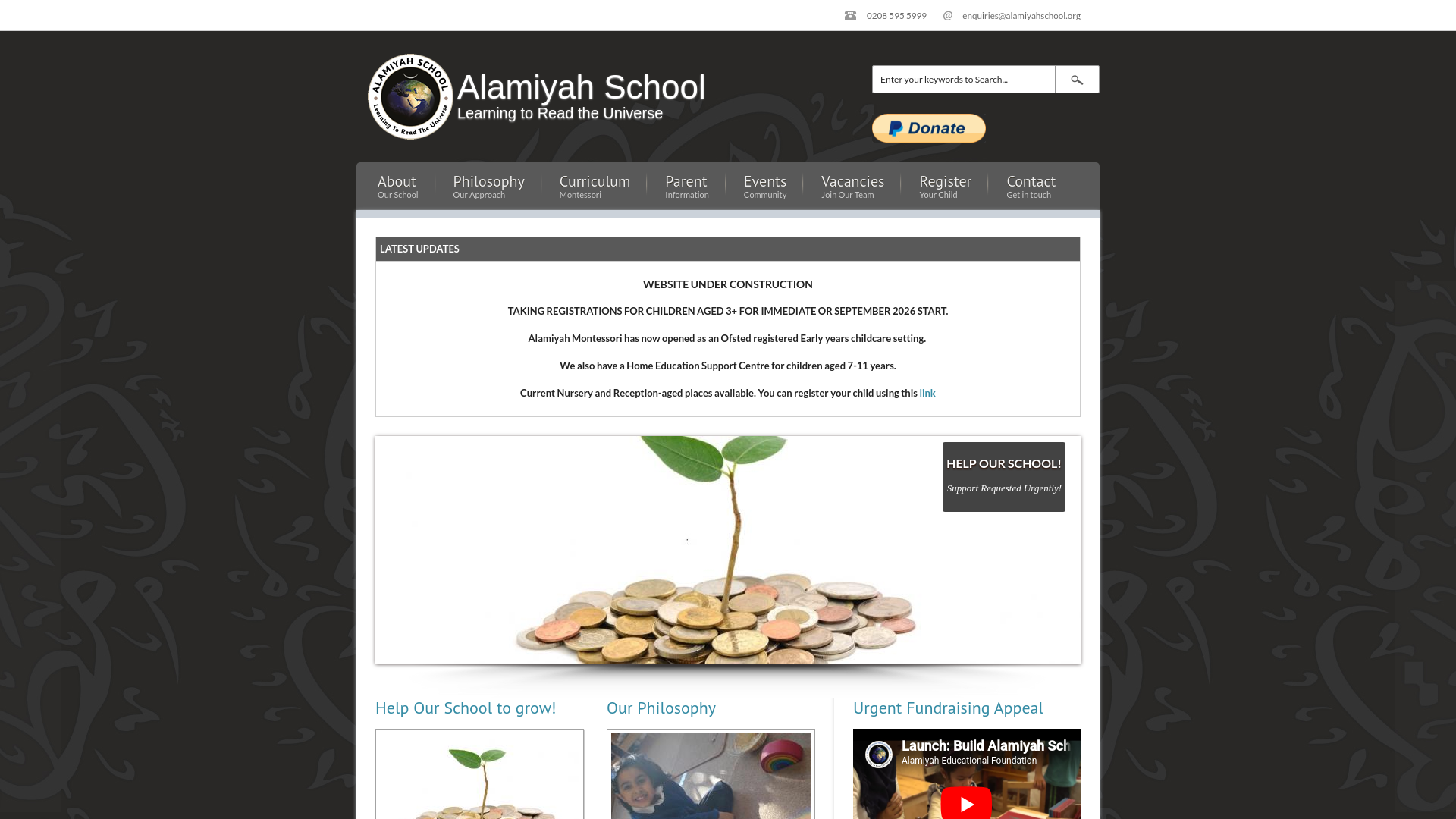 Website screenshot