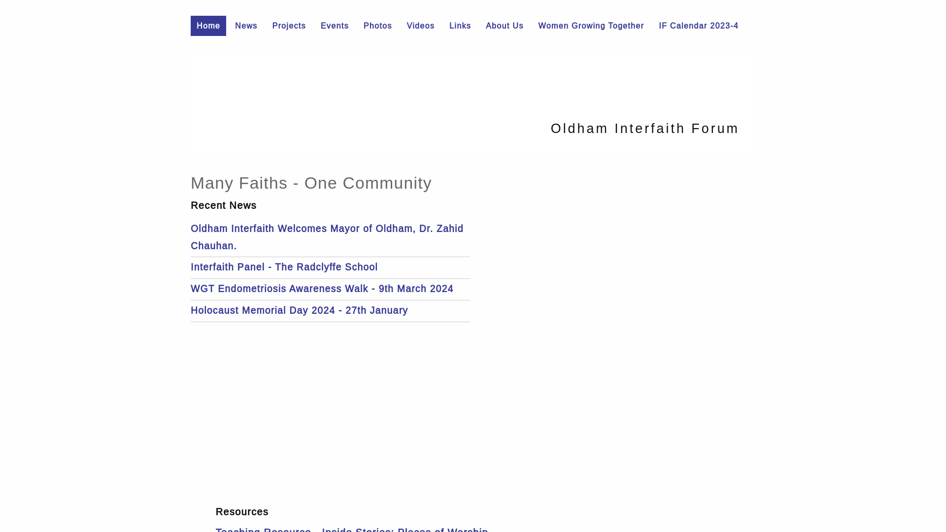 Website screenshot