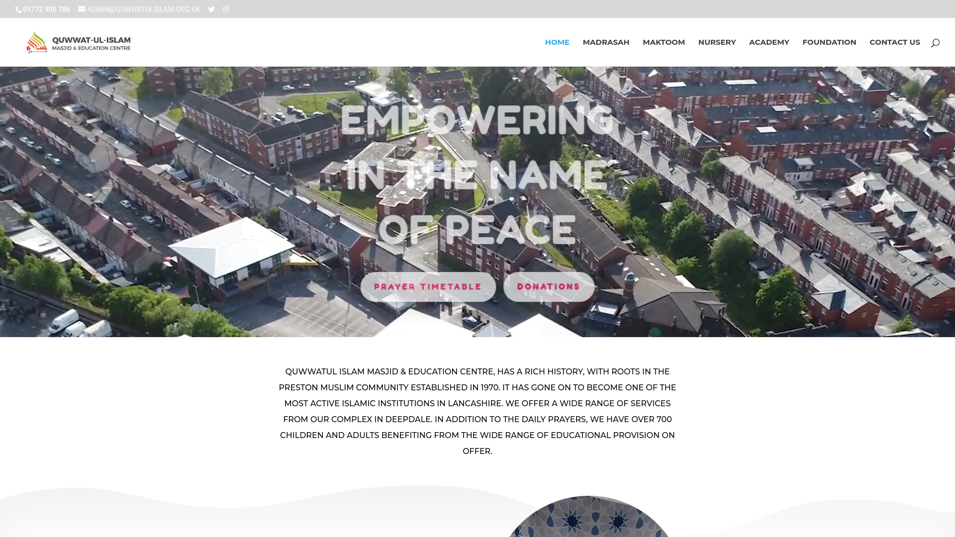 Website screenshot