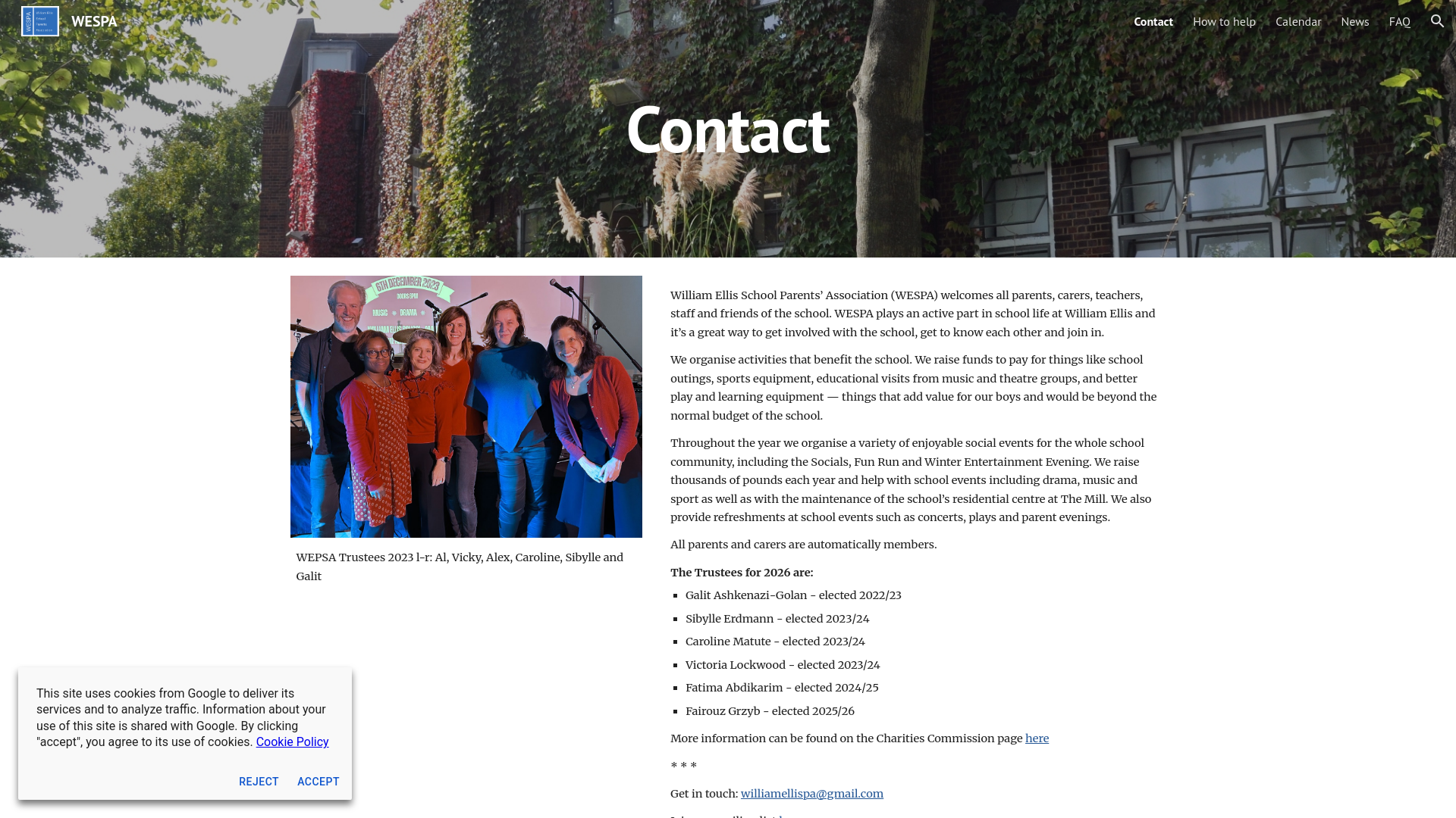 Website screenshot