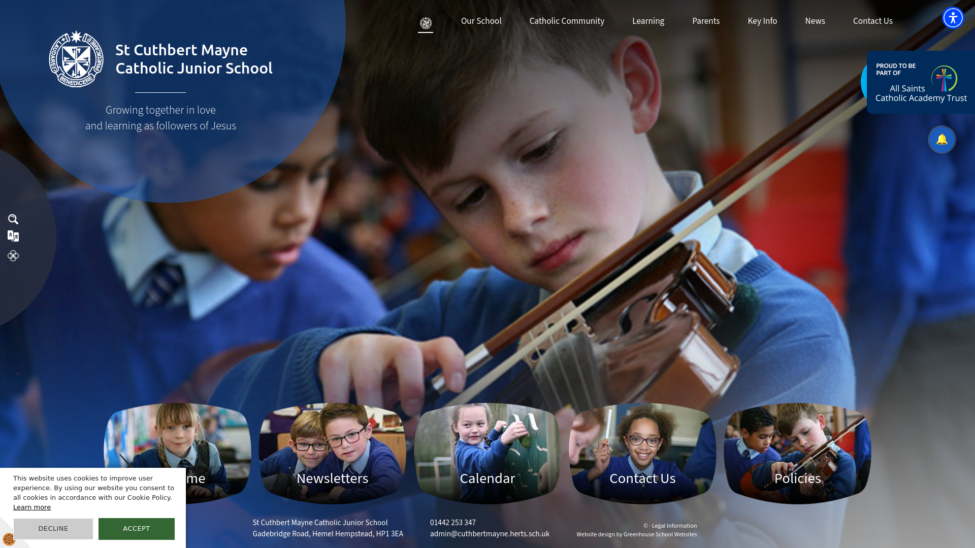 Website screenshot