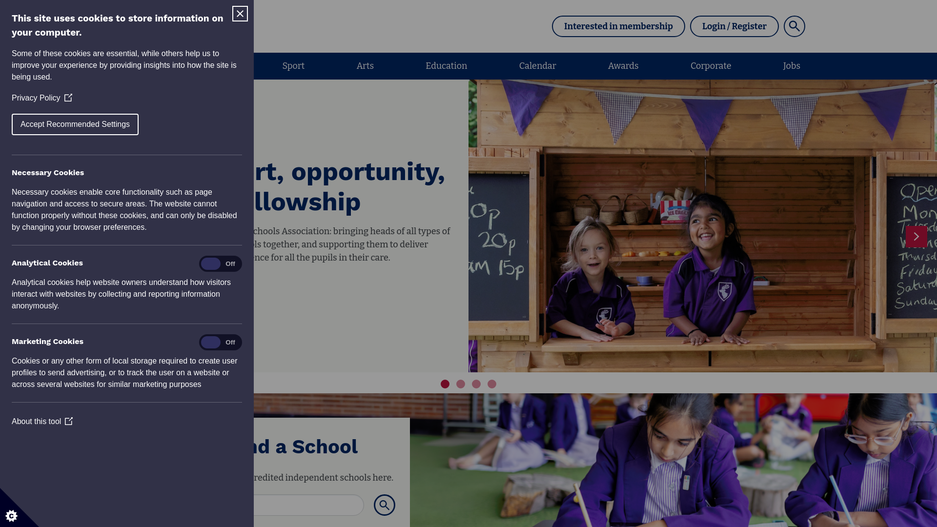 Website screenshot