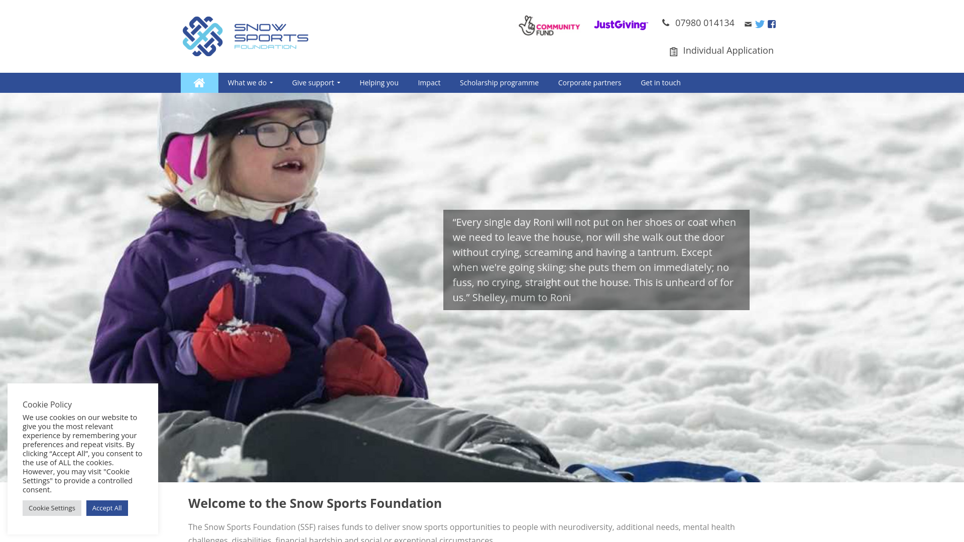Website screenshot