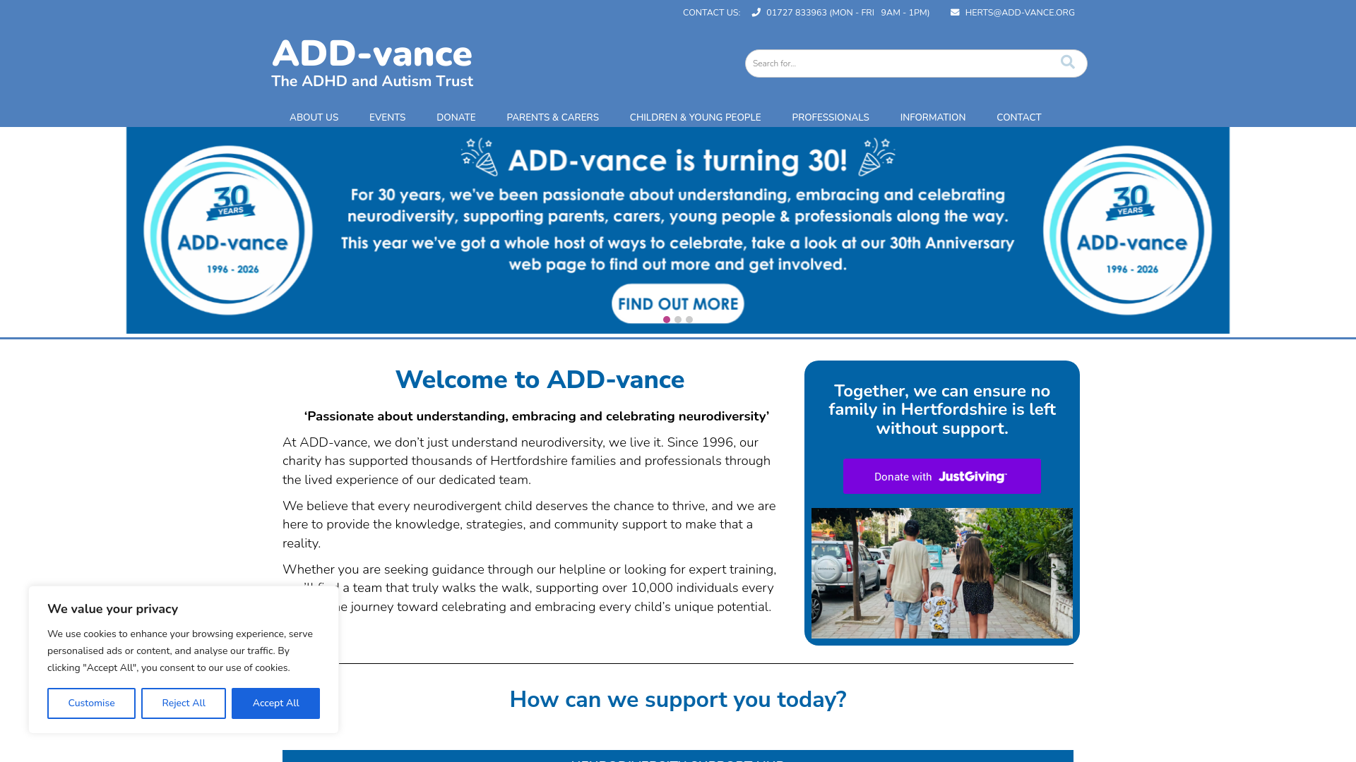 Website screenshot