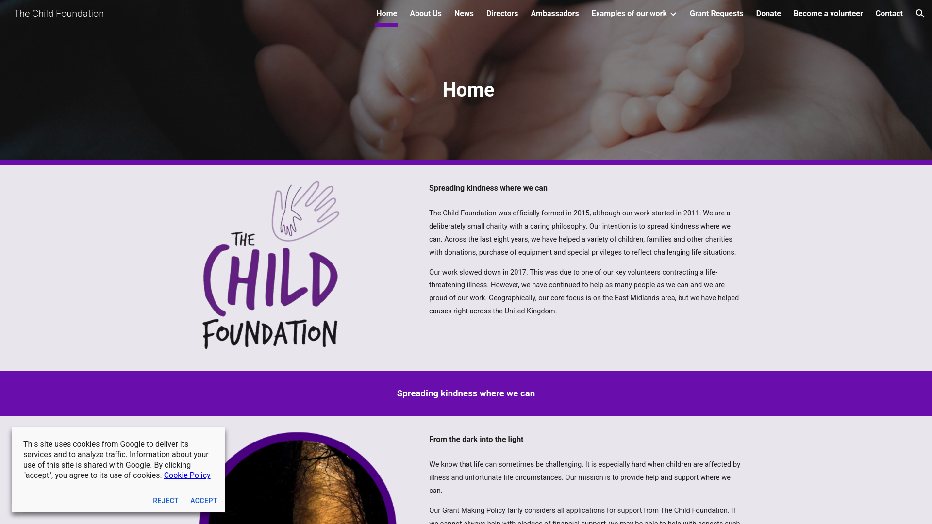 Website screenshot