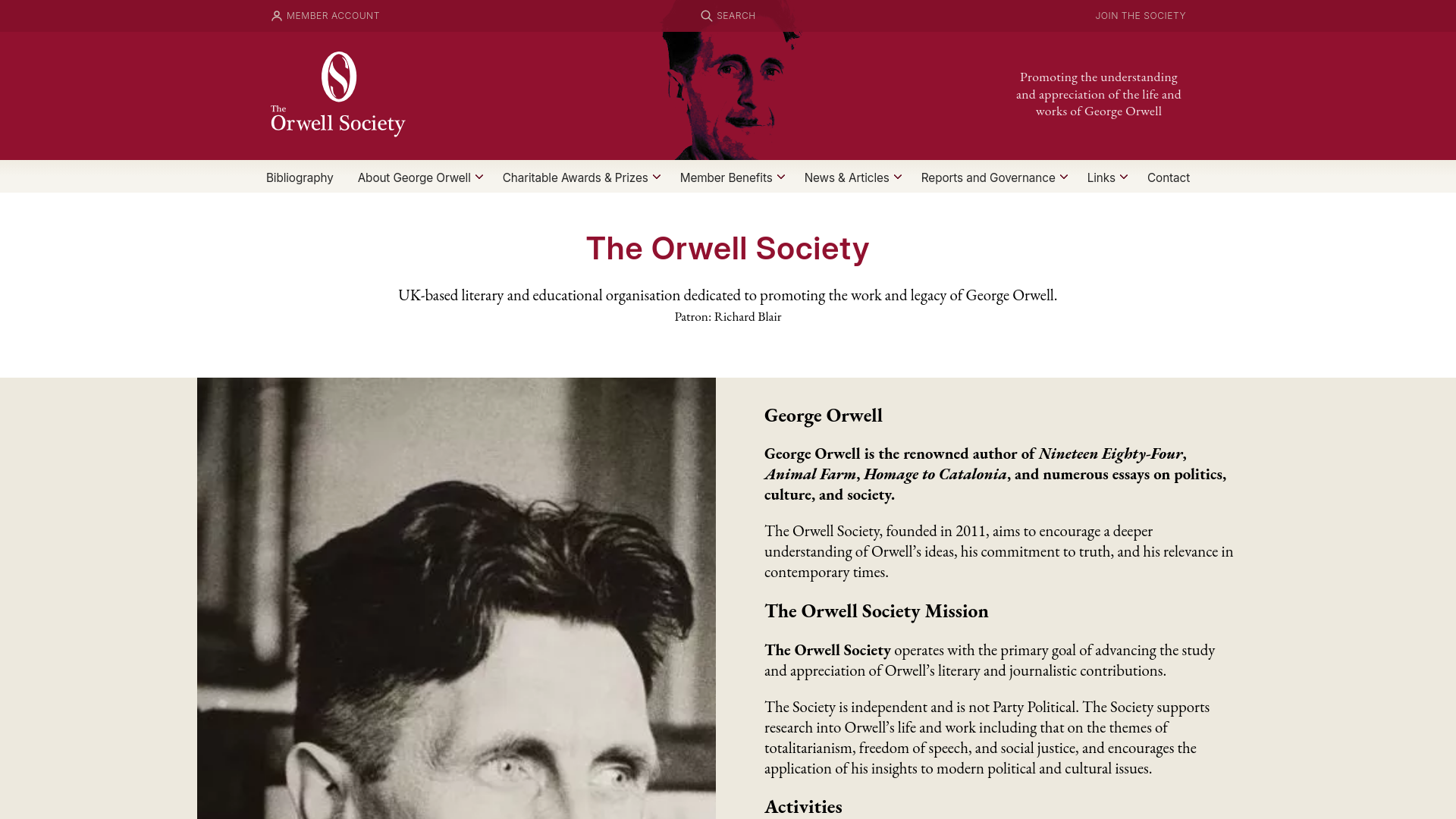 Website screenshot