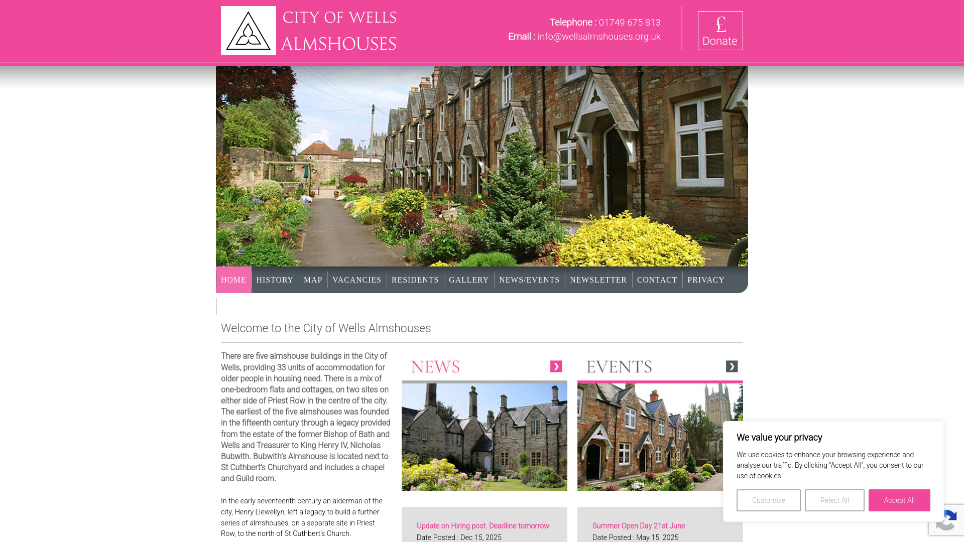 Website screenshot