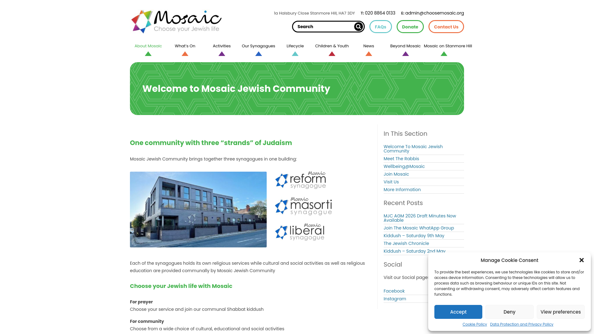 Website screenshot