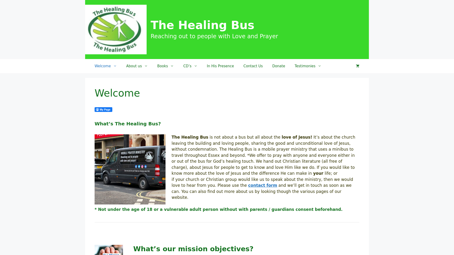 Website screenshot