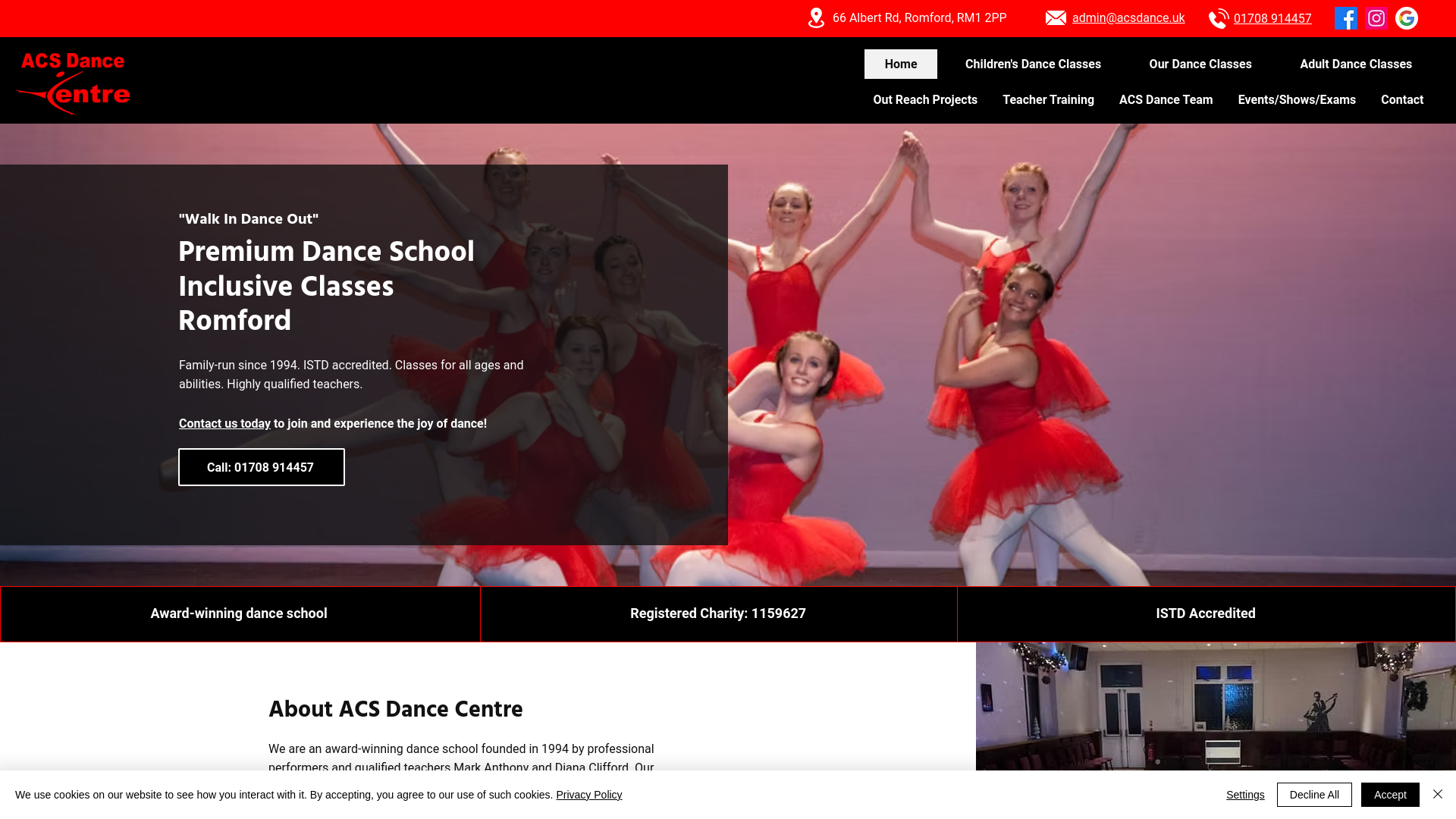 Website screenshot