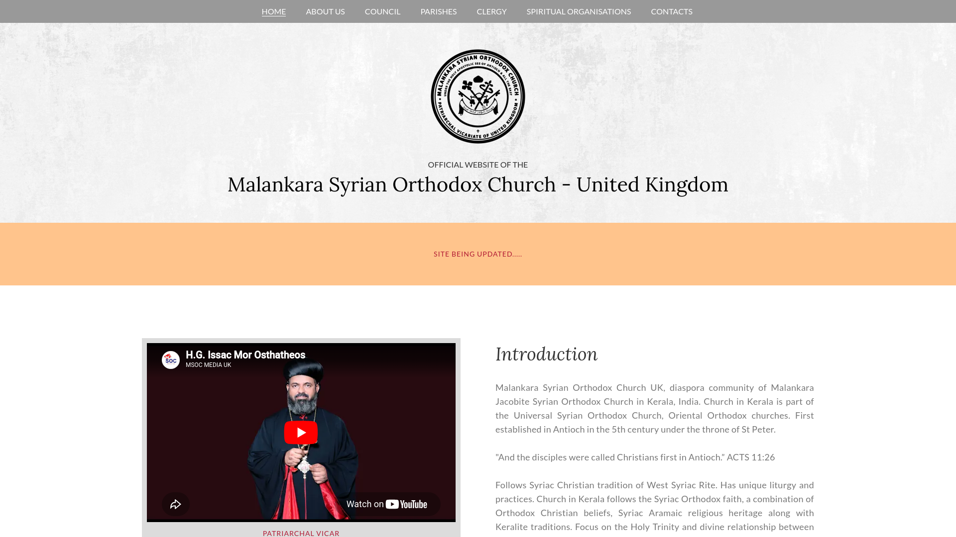 Website screenshot