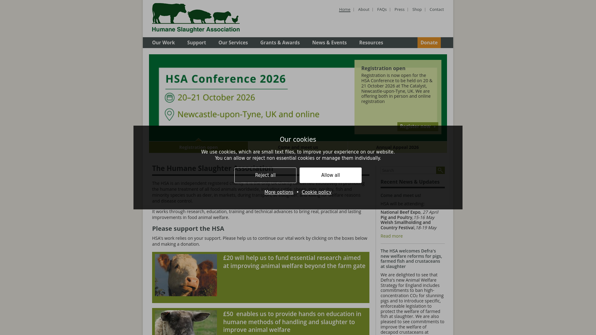 Website screenshot