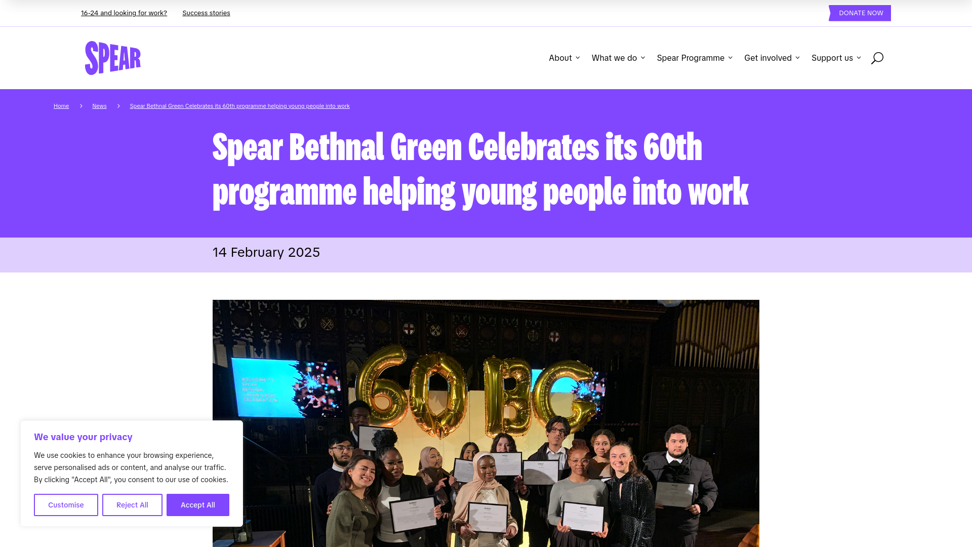 Website screenshot