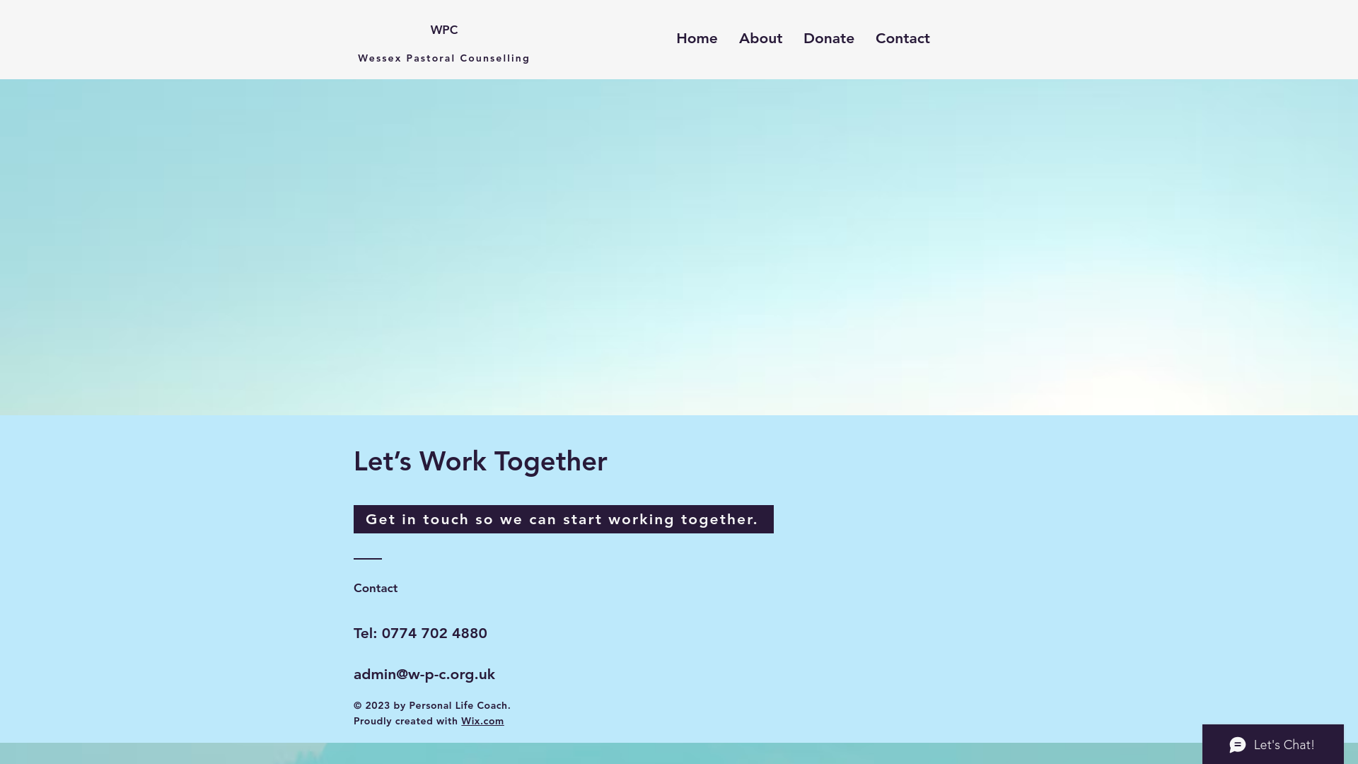 Website screenshot