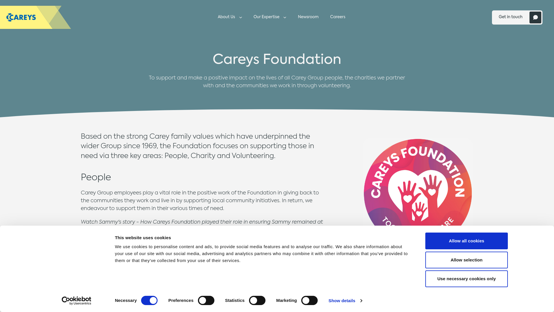 Website screenshot