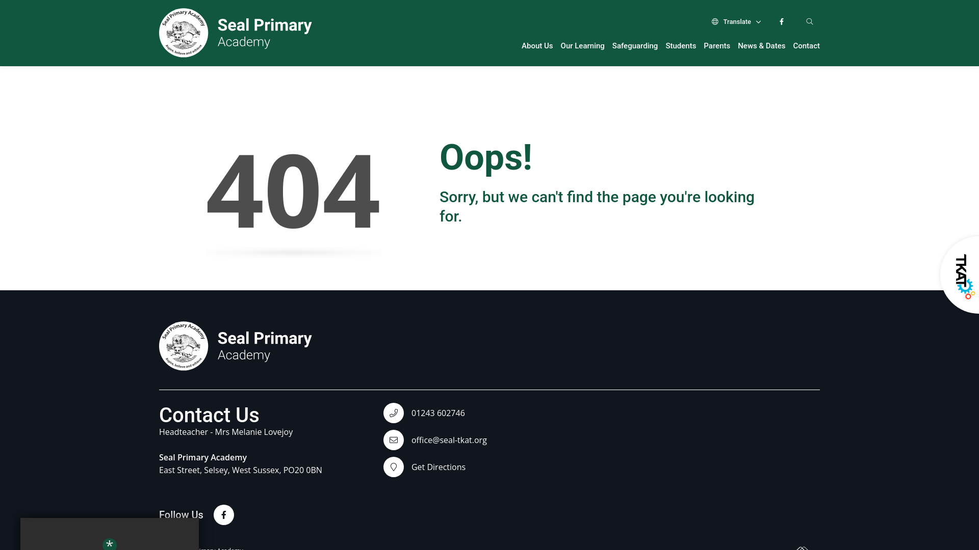 Website screenshot