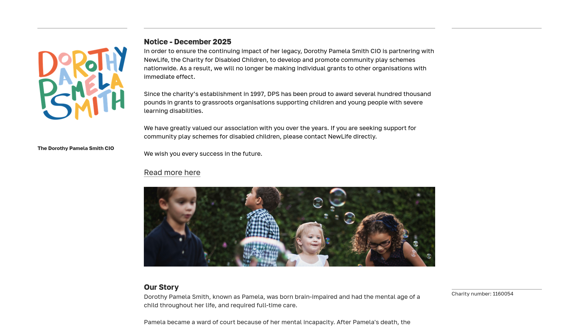 Website screenshot