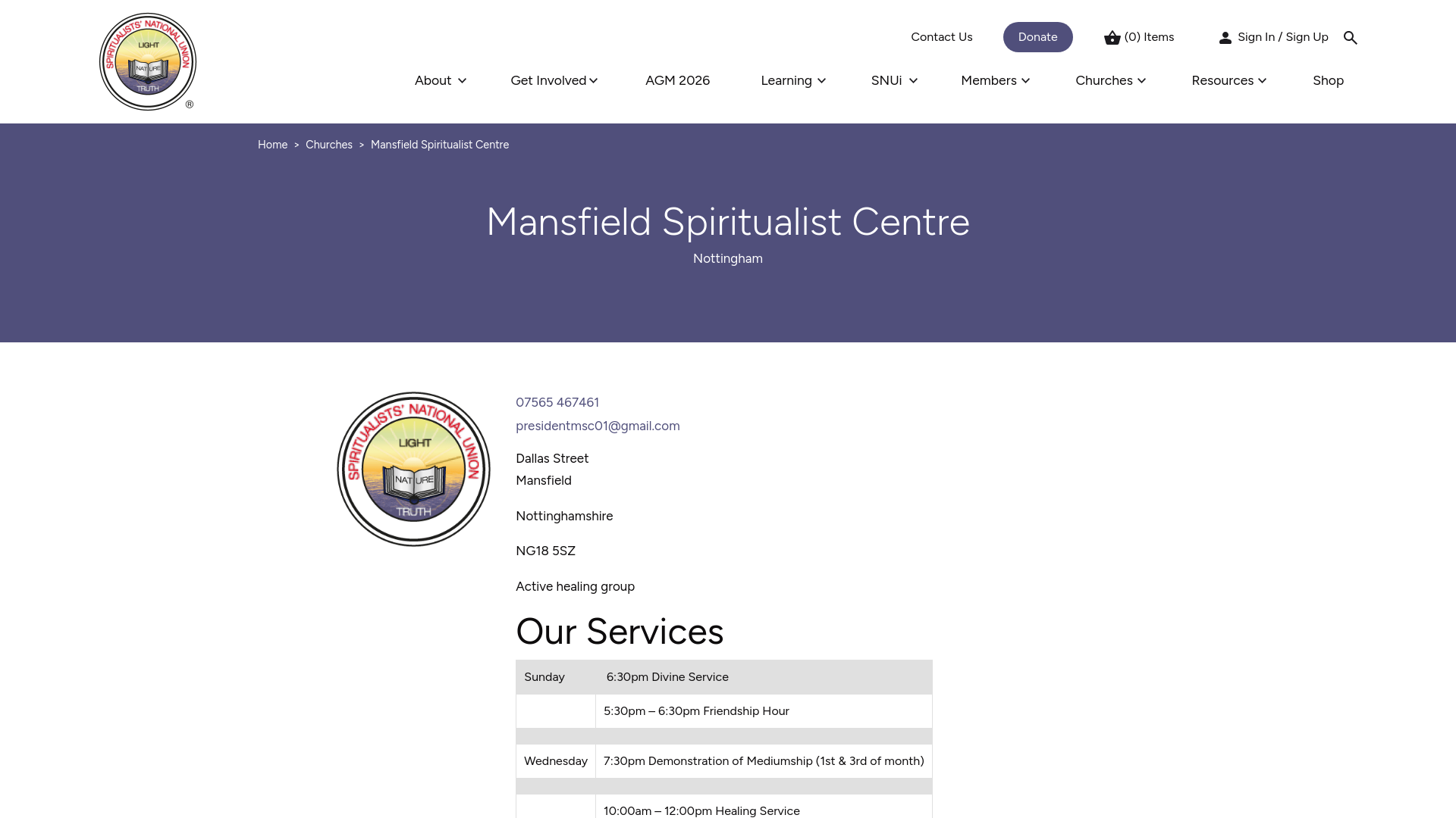 Website screenshot